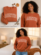 "Auntie" Comfort Colors 1717 Collegiate Crewneck